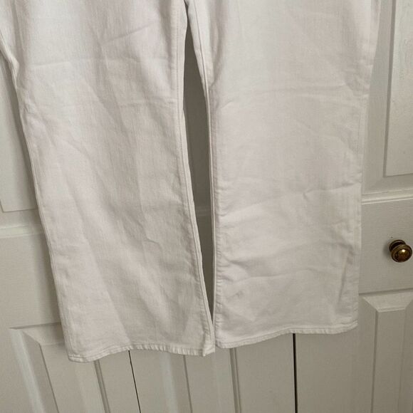 Madewell Kick Out Crop Jeans in‎ Pure White Size 33 NWT - Picture 6 of 13